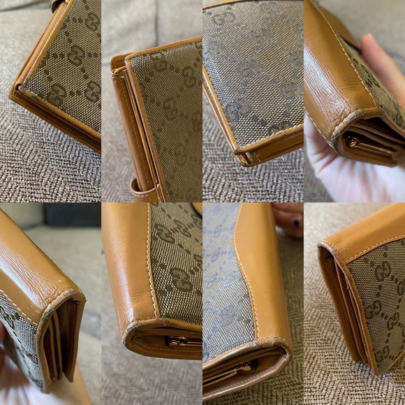Authentic vintage Gucci wallet canvas & leather - Picture 16 of 16